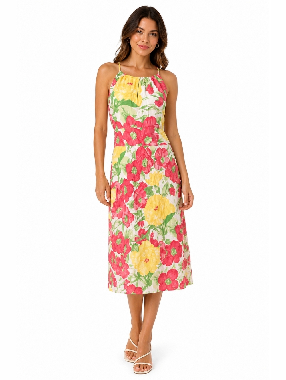 Ann Taylor loft summer floral dress size 8